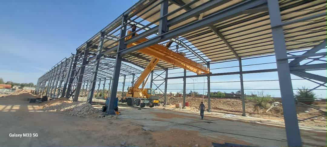 construction d un hangar  avec 02 ponts roulants - Après